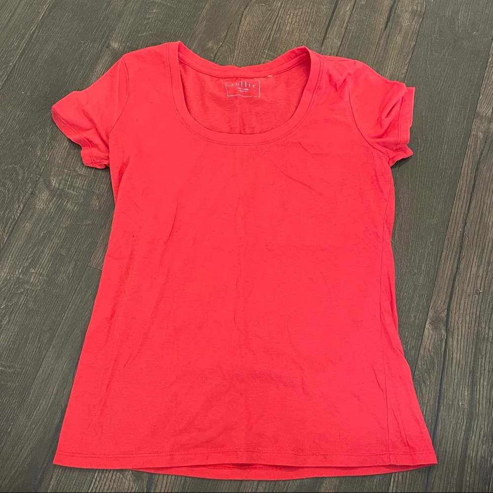 Coral Nollie Scoop Neck